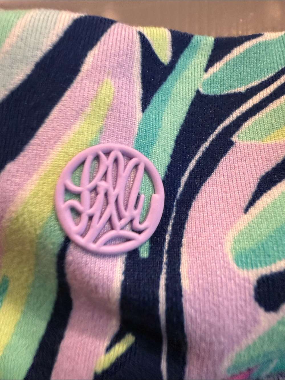 Lilly Pulitzer Floral Active Set - Pink, Mint & Lilac Crop Top + Leggings - Picture 6 of 9